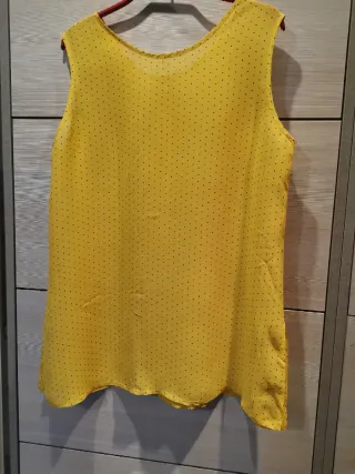 Blusa donna gialla pois nr 133
