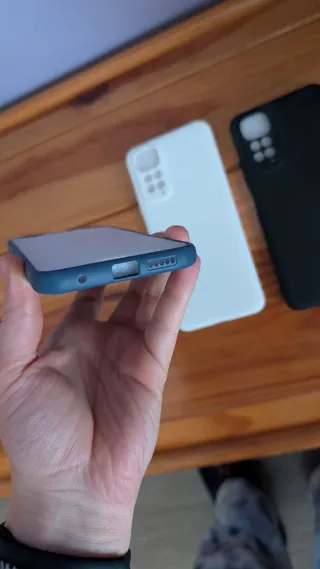 Custodia per telefono Redmi Note 11 Blu/Bianco/Nero