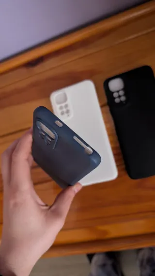 Custodia per telefono Redmi Note 11 Blu/Bianco/Nero