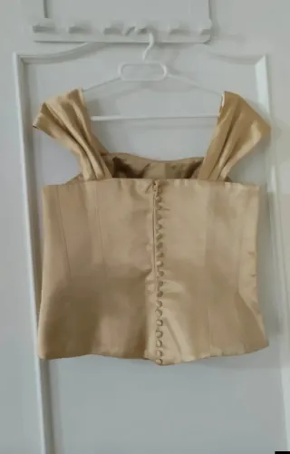 Conjunto Falda y Top Dorado