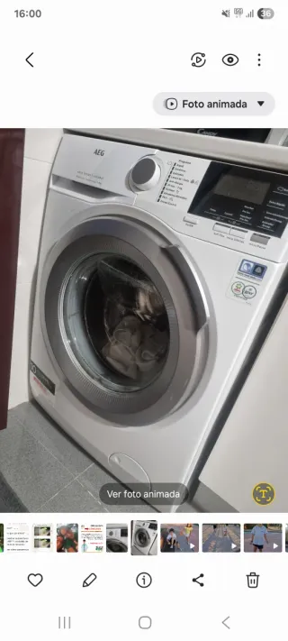 Lavadora AEG, lavavajillas newpoll y frigorífico