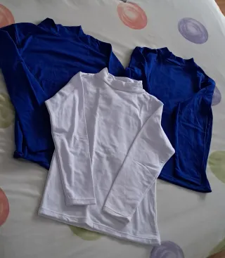 Lote 3 camisetas cuello semialto