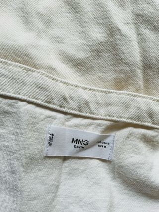 Peto Mango blanco Talla M Tirantes ajustables Mono