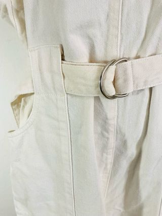 Peto Mango blanco Talla M Tirantes ajustables Mono