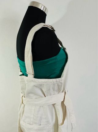 Peto Mango blanco Talla M Tirantes ajustables Mono