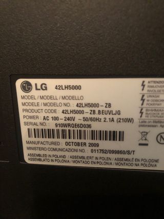 Televisor LG 42 42LH5000