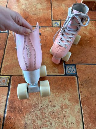 Patines Oxelo Quad Rosas- tamano 35