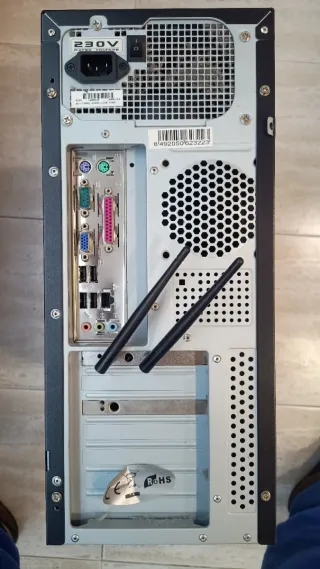 Torre PC EVAN Negra/Plateada