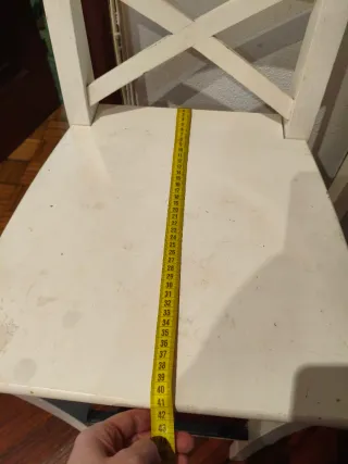 Taburetes Altos Madera Blanco Ikea (3uds)