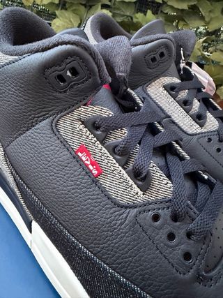 Jordan 3 x Levi's Black 45.5eu 11.5us