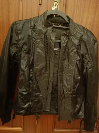 Chaqueta Moto SHIMA Mujer Negra y Amarilla