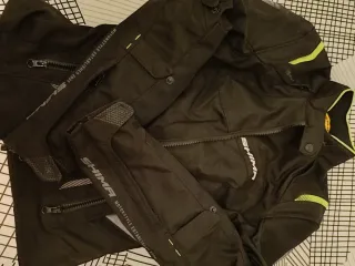 Chaqueta Moto SHIMA Mujer Negra y Amarilla