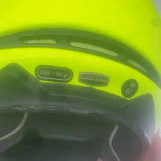 Casco de moto NZi amarillo fluorescente
