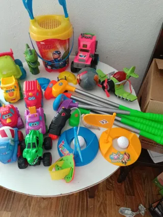 Lote Giocattoli per Bambini: Macchine Tonka, Golf, Cubo