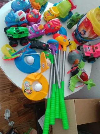 Lote Giocattoli per Bambini: Macchine Tonka, Golf, Cubo