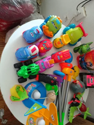 Lote Giocattoli per Bambini: Macchine Tonka, Golf, Cubo