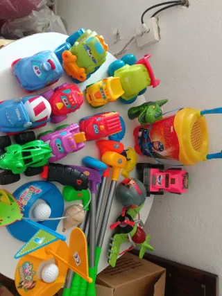 Lote Giocattoli per Bambini: Macchine Tonka, Golf, Cubo