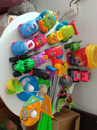 Lote Giocattoli per Bambini: Macchine Tonka, Golf, Cubo