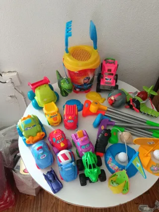 Lote Giocattoli per Bambini: Macchine Tonka, Golf, Cubo