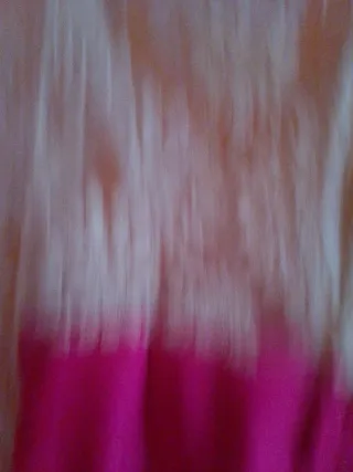 Vestido Fiesta Encaje Blanco y Fucsia T.XL