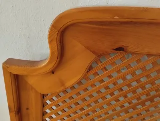 Cabecero de matrimonio madera Provenzal