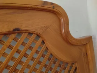 Cabecero de matrimonio madera Provenzal