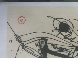 Litografía Antonio Saura