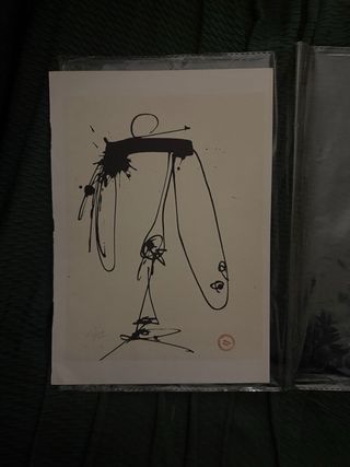 Litografía Antonio Saura