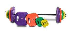 Set Body Pump 20 Kg Discos Colores + Barra NUEVO