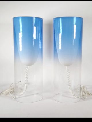 Lampade Kartell Toobe Blu Trasparente 55 cm