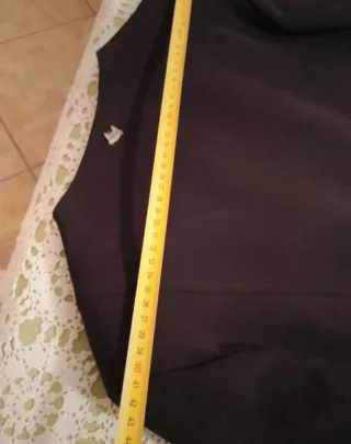 Blazer donna nero zip taglia 46