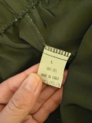 Gonna a pieghe nera taglia L