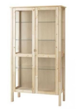 Vitrina Ikea BJÖRKSNÄS Madera y Cristal