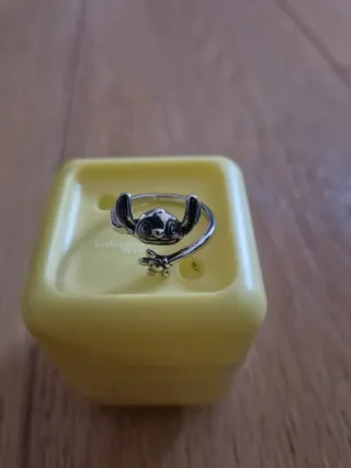 Anillo Stitch ajustable plata