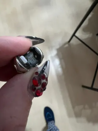 Clip Pandora Fiore Nero Argento Originale