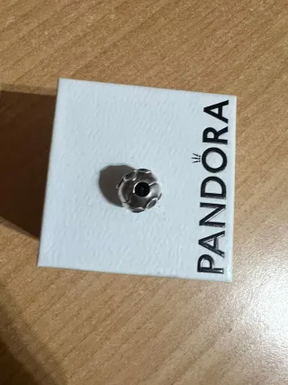 Clip Pandora Fiore Nero Argento Originale