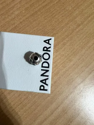 Clip Pandora Fiore Nero Argento Originale