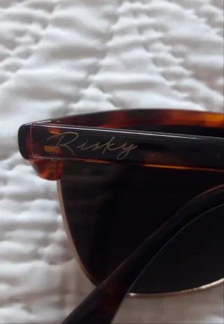 Gafas de sol Risky marrones y doradas