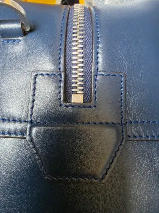 Bolso Montblanc Meisterstück Mediano Azul, 1600€