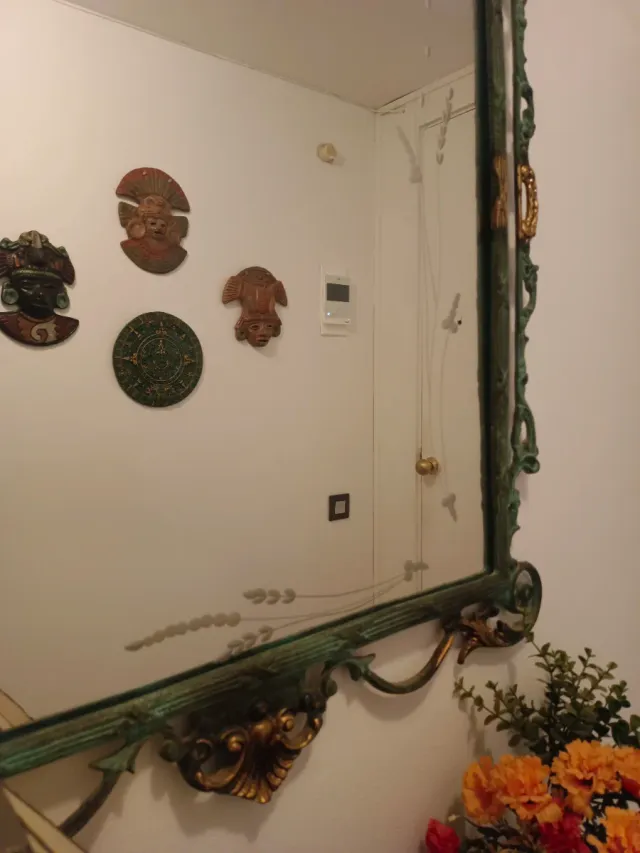 Espejo Vintage Metal y Cristal