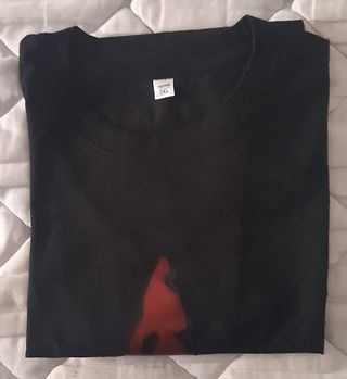 Camiseta Negra - "Estrella Roja" Talla XXXL