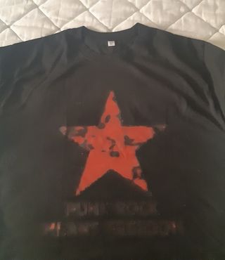 Camiseta Negra - "Estrella Roja" Talla XXXL
