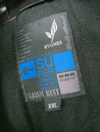 Abrigo Classic Best Talla XXL Negro