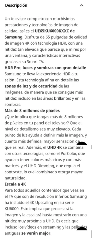 TV Samsung 65 4K UHD Smart TV WiFi