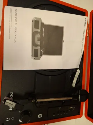 Tocadiscos Bluetooth Rojo