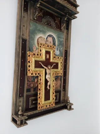 Antigüedad Cruz Religiosa Pan de oro