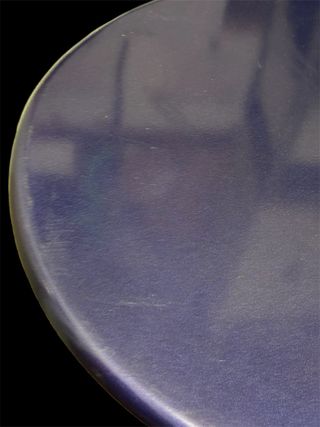 Tavolino bar vintage blu e argento