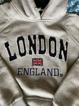 Sudadera London England Gris
