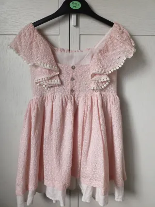 Vestido ceremonia niña rosa