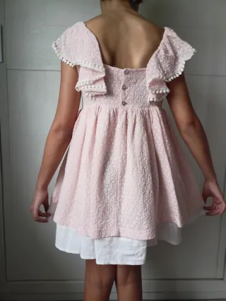 Vestido ceremonia niña rosa